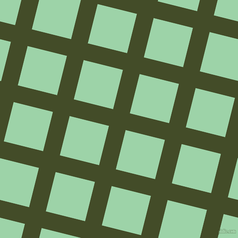 76/166 degree angle diagonal checkered chequered lines, 34 pixel line width, 80 pixel square size, Bronzetone and Chinook plaid checkered seamless tileable