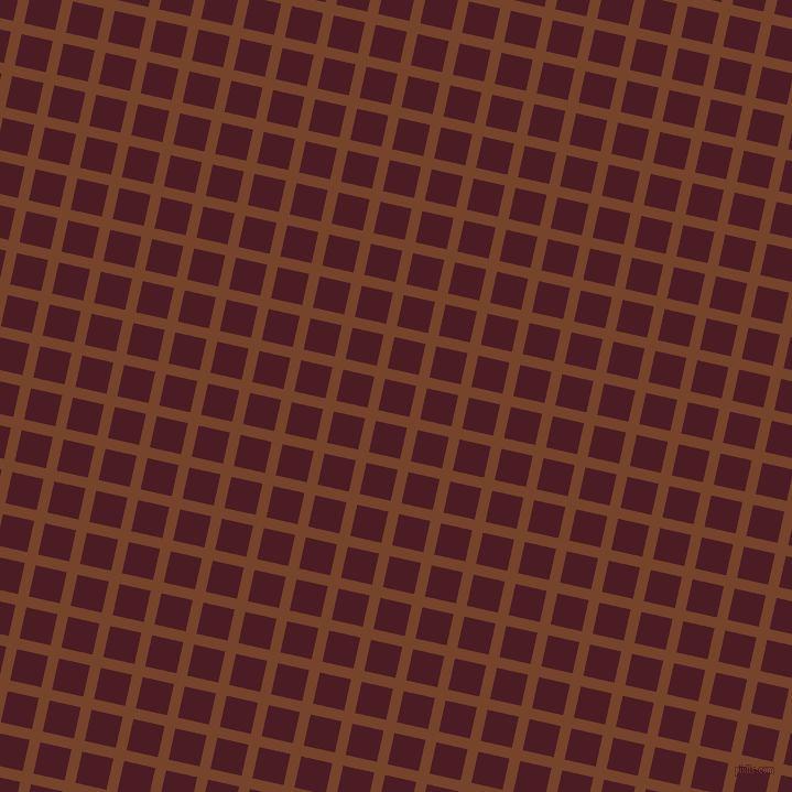 77/167 degree angle diagonal checkered chequered lines, 10 pixel lines width, 29 pixel square size, Bull Shot and Bordeaux plaid checkered seamless tileable