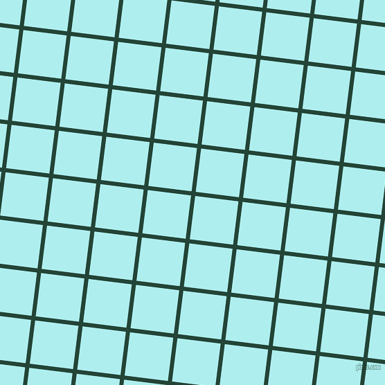 83/173 degree angle diagonal checkered chequered lines, 6 pixel line width, 63 pixel square size, Burnham and Pale Turquoise plaid checkered seamless tileable