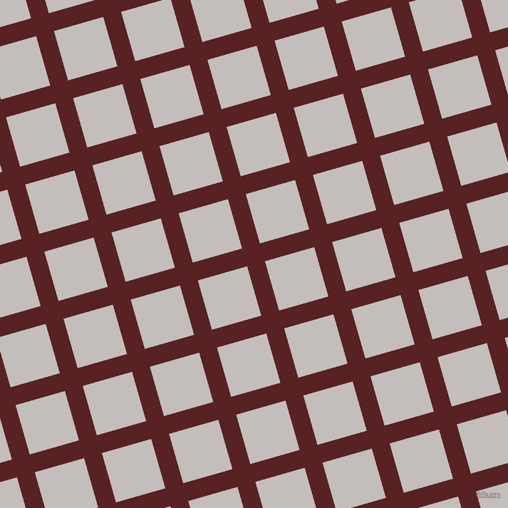 16/106 degree angle diagonal checkered chequered lines, 26 pixel lines width, 72 pixel square size, Burnt Crimson and Pale Slate plaid checkered seamless tileable