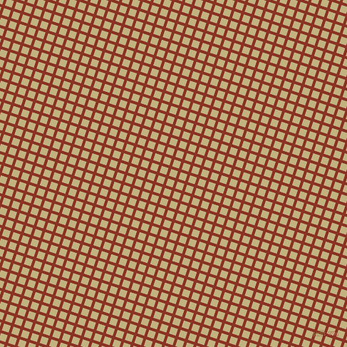 72/162 degree angle diagonal checkered chequered lines, 4 pixel line width, 10 pixel square size, Burnt Umber and Ecru plaid checkered seamless tileable