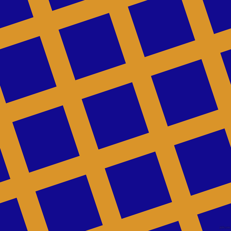 18/108 degree angle diagonal checkered chequered lines, 67 pixel line width, 180 pixel square size, Buttercup and Ultramarine plaid checkered seamless tileable