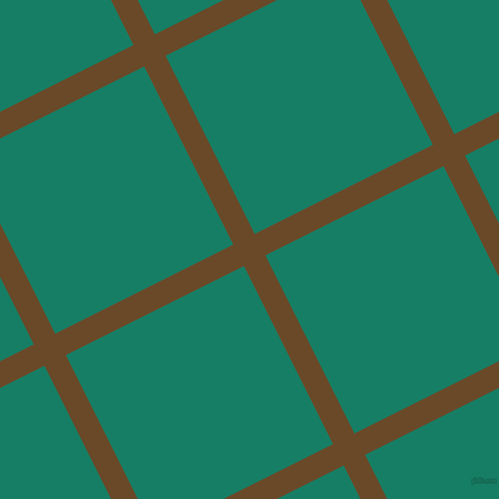 27/117 degree angle diagonal checkered chequered lines, 34 pixel line width, 283 pixel square size, Cafe Royale and Deep Sea plaid checkered seamless tileable
