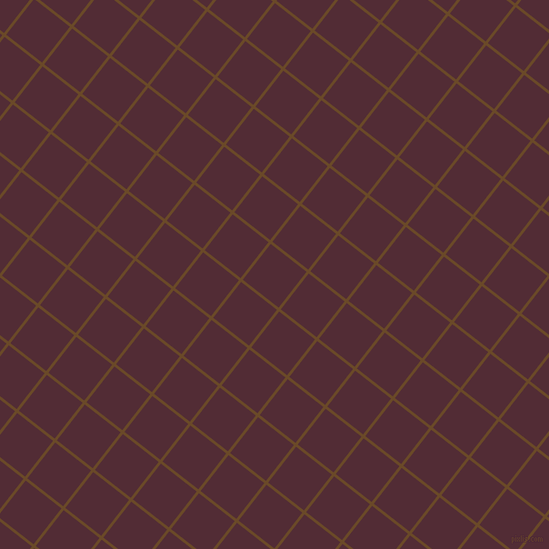 52/142 degree angle diagonal checkered chequered lines, 3 pixel lines width, 50 pixel square size, Cafe Royale and Wine Berry plaid checkered seamless tileable