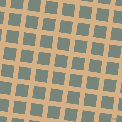 82/172 degree angle diagonal checkered chequered lines, 19 pixel line width, 47 pixel square size, Calico and Blue Smoke plaid checkered seamless tileable