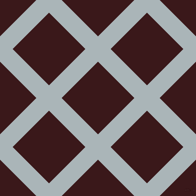 45/135 degree angle diagonal checkered chequered lines, 62 pixel line width, 178 pixel square size, Casper and Rustic Red plaid checkered seamless tileable