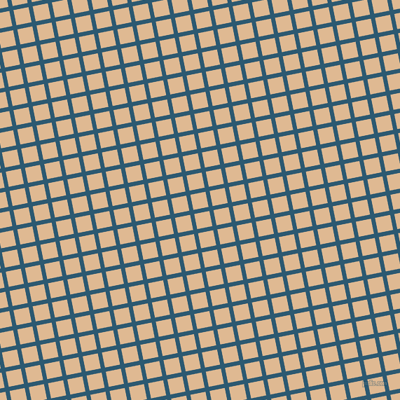 11/101 degree angle diagonal checkered chequered lines, 6 pixel lines width, 22 pixel square size, Chathams Blue and Pancho plaid checkered seamless tileable