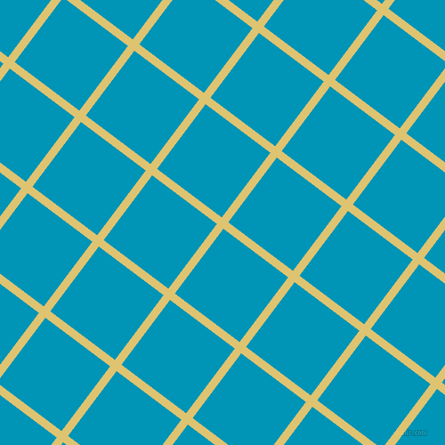 53/143 degree angle diagonal checkered chequered lines, 9 pixel lines width, 91 pixel square size, Chenin and Bondi Blue plaid checkered seamless tileable
