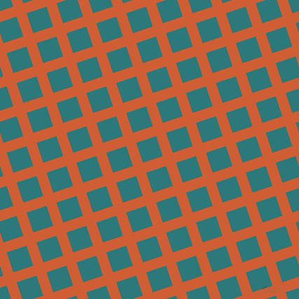 18/108 degree angle diagonal checkered chequered lines, 15 pixel line width, 30 pixel square size, Chilean Fire and Atoll plaid checkered seamless tileable