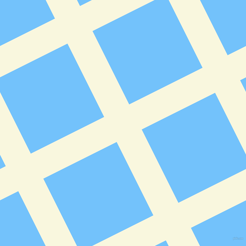 27/117 degree angle diagonal checkered chequered lines, 96 pixel lines width, 281 pixel square size, Chilean Heath and Maya Blue plaid checkered seamless tileable