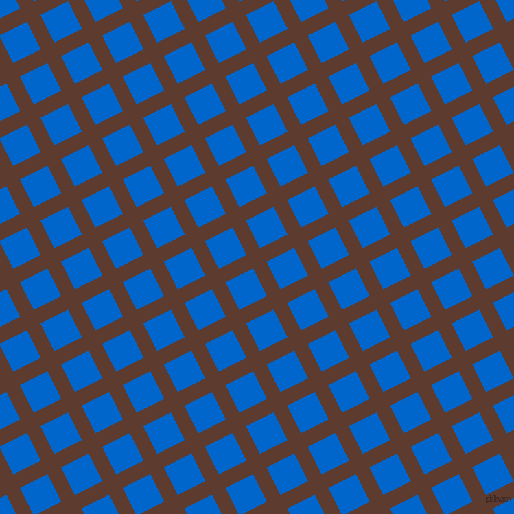 27/117 degree angle diagonal checkered chequered lines, 22 pixel line width, 45 pixel square size, Cioccolato and Navy Blue plaid checkered seamless tileable