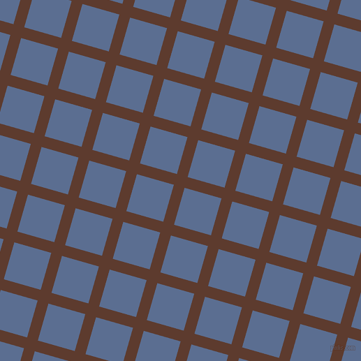 74/164 degree angle diagonal checkered chequered lines, 16 pixel line width, 55 pixel square size, Cioccolato and Waikawa Grey plaid checkered seamless tileable