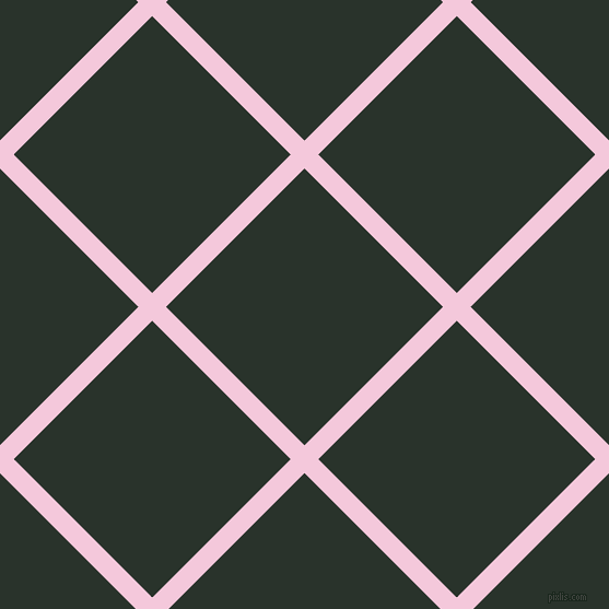 45/135 degree angle diagonal checkered chequered lines, 18 pixel line width, 179 pixel square size, Classic Rose and Gordons Green plaid checkered seamless tileable