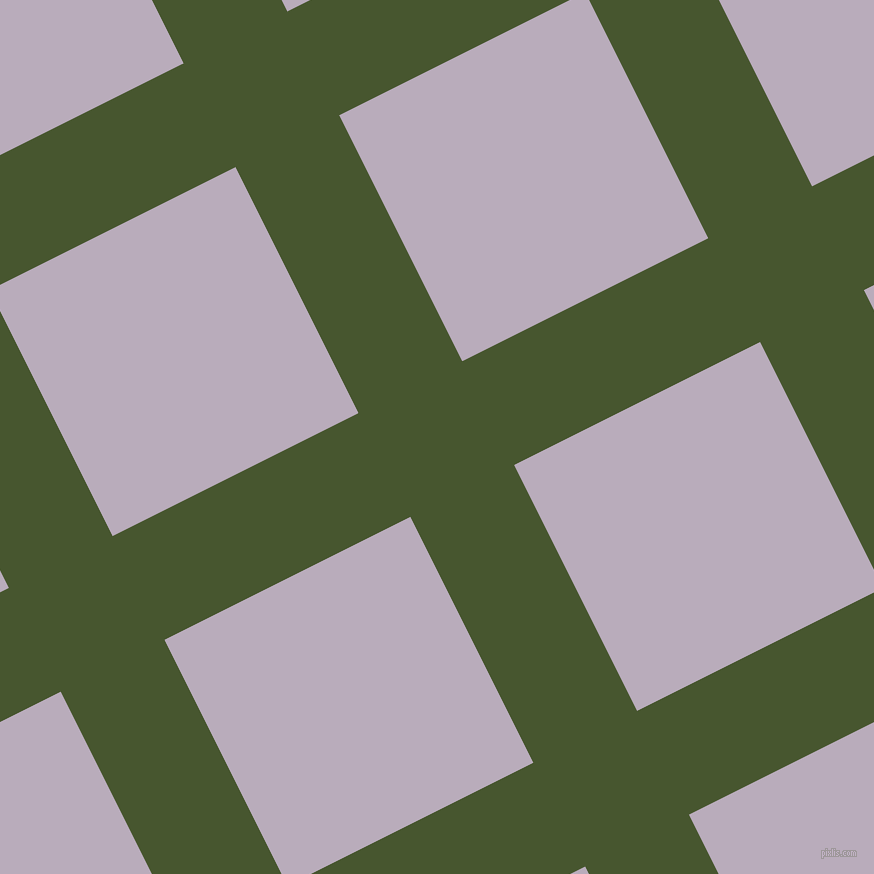 27/117 degree angle diagonal checkered chequered lines, 116 pixel line width, 275 pixel square size, Clover and Lola plaid checkered seamless tileable