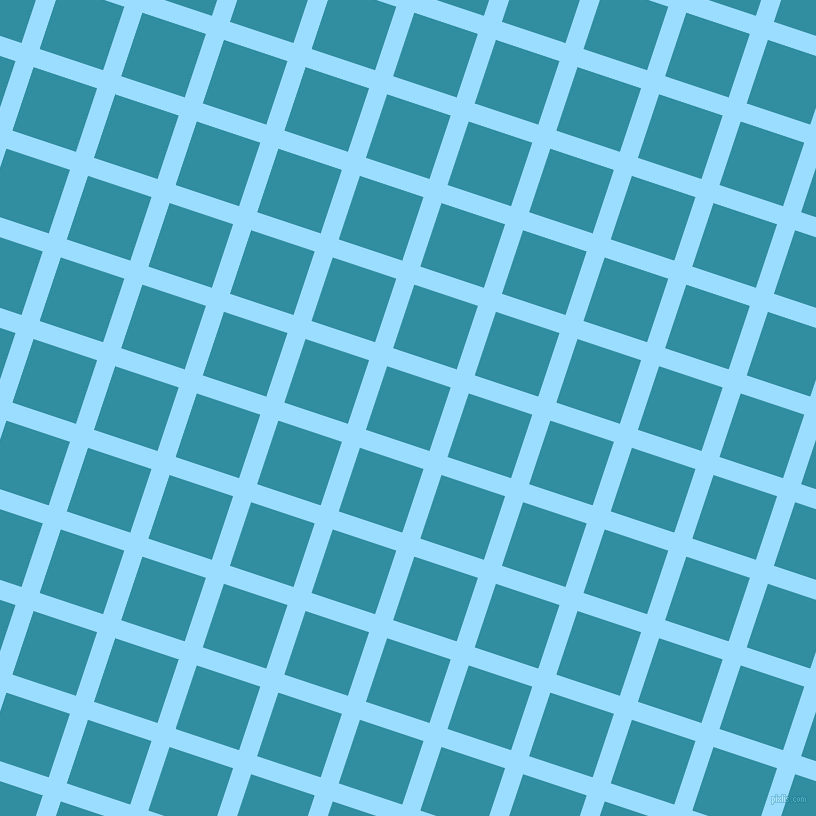 72/162 degree angle diagonal checkered chequered lines, 19 pixel line width, 67 pixel square size, Columbia Blue and Scooter plaid checkered seamless tileable