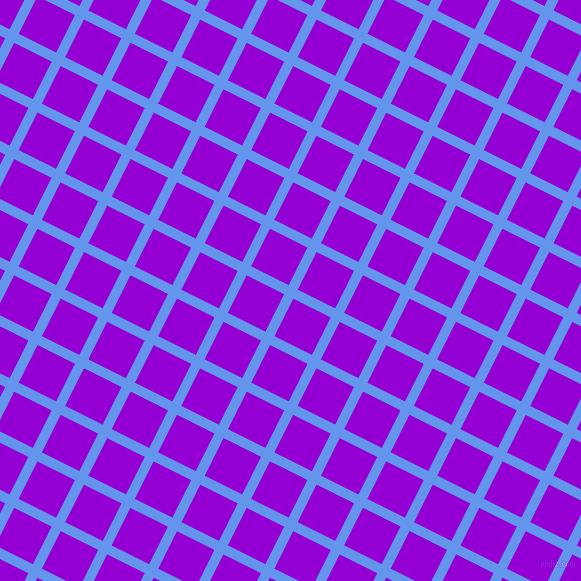 63/153 degree angle diagonal checkered chequered lines, 10 pixel line width, 42 pixel square size, Cornflower Blue and Dark Violet plaid checkered seamless tileable