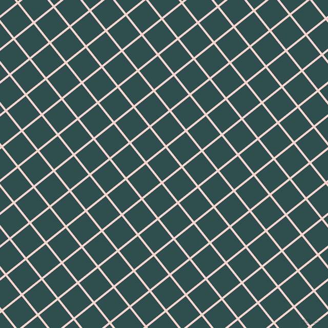 39/129 degree angle diagonal checkered chequered lines, 4 pixel line width, 46 pixel square size, Cosmos and Dark Slate Grey plaid checkered seamless tileable