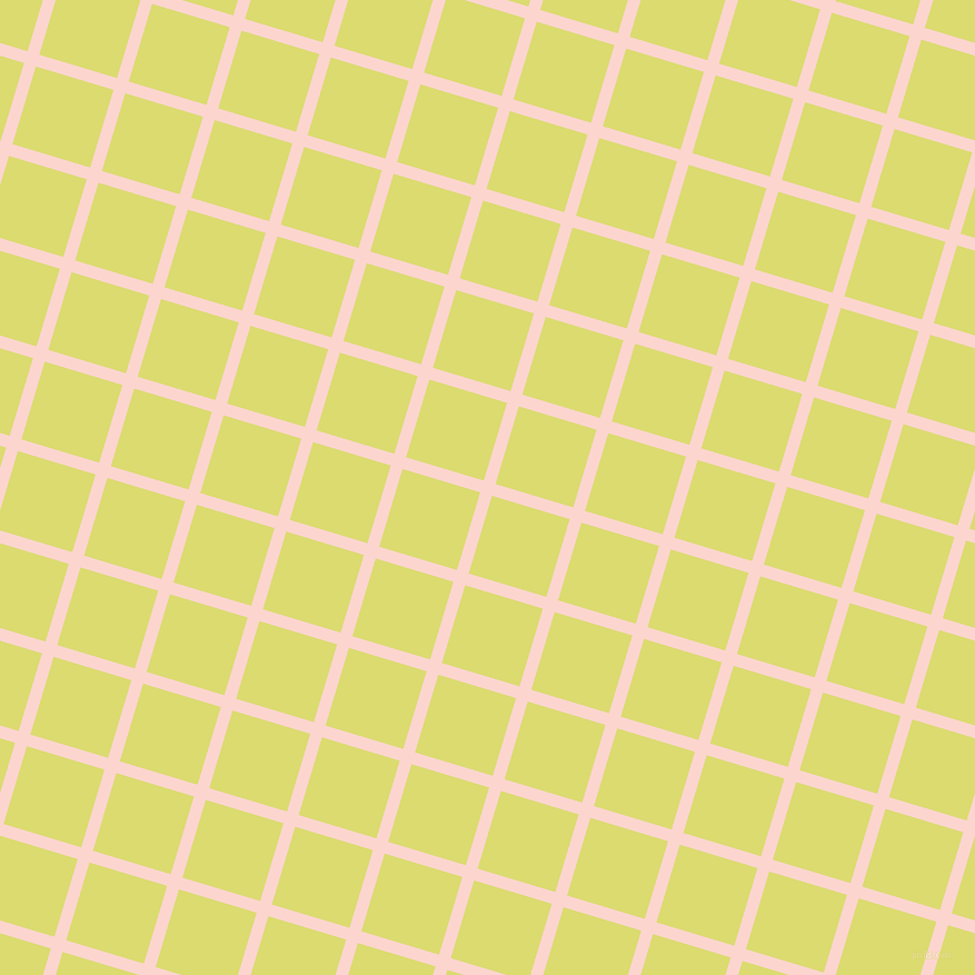 73/163 degree angle diagonal checkered chequered lines, 11 pixel line width, 73 pixel square size, Cosmos and Goldenrod plaid checkered seamless tileable