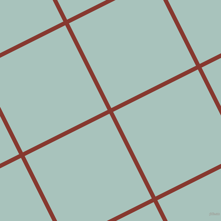 27/117 degree angle diagonal checkered chequered lines, 14 pixel lines width, 322 pixel square size, Crab Apple and Opal plaid checkered seamless tileable