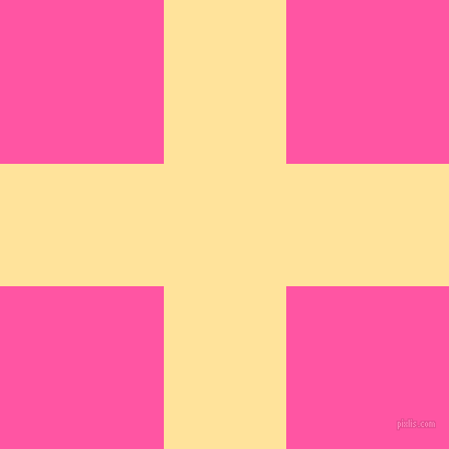 checkered chequered horizontal vertical lines, 112 pixel line width, 299 pixel square size, Cream Brulee and Brilliant Rose plaid checkered seamless tileable