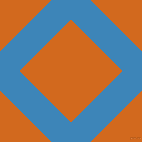 45/135 degree angle diagonal checkered chequered lines, 95 pixel line width, 252 pixel square size, Curious Blue and Chocolate plaid checkered seamless tileable