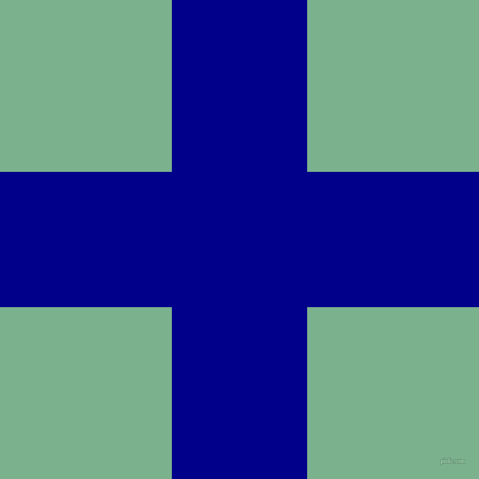 checkered chequered horizontal vertical lines, 196 pixel line width, 498 pixel square size, Dark Blue and Bay Leaf plaid checkered seamless tileable