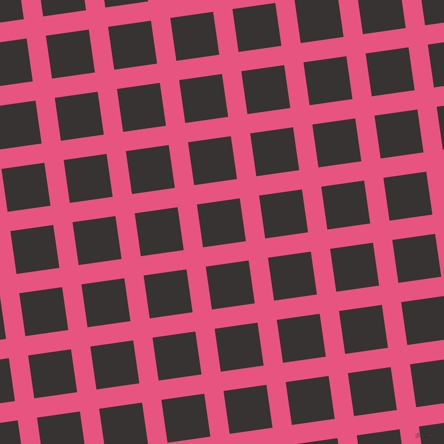 8/98 degree angle diagonal checkered chequered lines, 40 pixel lines width, 89 pixel square size, Dark Pink and Gondola plaid checkered seamless tileable