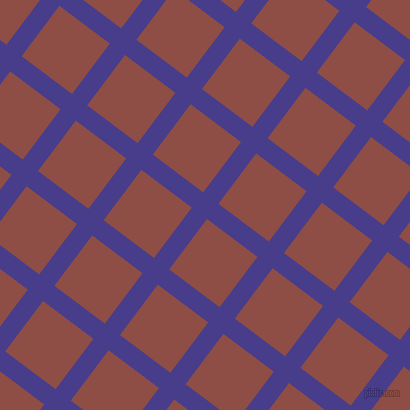 53/143 degree angle diagonal checkered chequered lines, 19 pixel line width, 63 pixel square size, Dark Slate Blue and Matrix plaid checkered seamless tileable