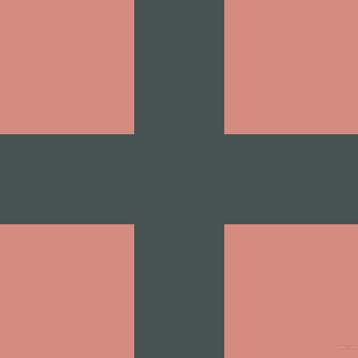 checkered chequered horizontal vertical lines, 175 pixel lines width, 521 pixel square size, Dark Slate and My Pink plaid checkered seamless tileable