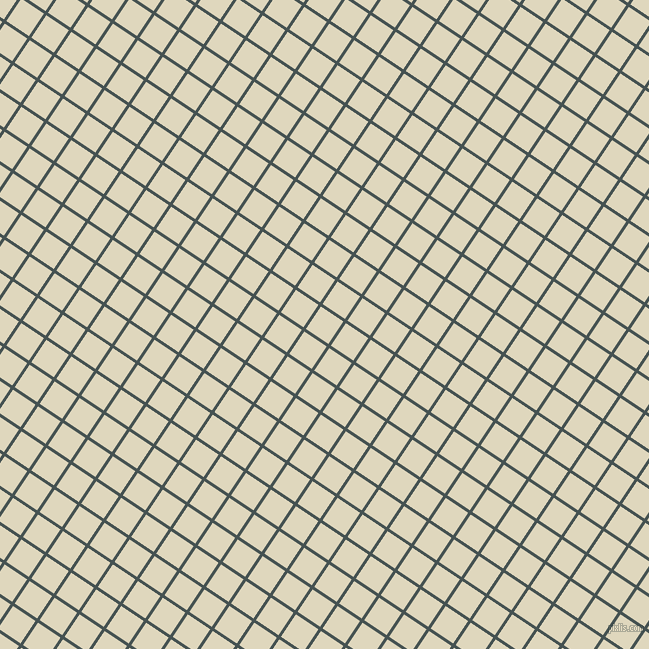 56/146 degree angle diagonal checkered chequered lines, 3 pixel line width, 27 pixel square size, Dark Slate and Wheatfield plaid checkered seamless tileable