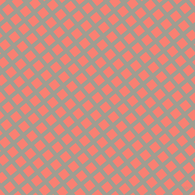 40/130 degree angle diagonal checkered chequered lines, 13 pixel line width, 27 pixel square size, Dawn and Salmon plaid checkered seamless tileable