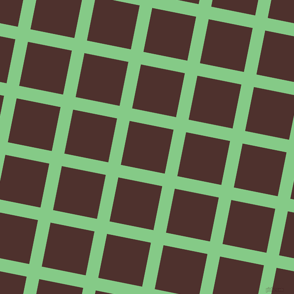 79/169 degree angle diagonal checkered chequered lines, 26 pixel lines width, 91 pixel square size, De York and Espresso plaid checkered seamless tileable
