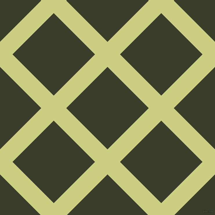 45/135 degree angle diagonal checkered chequered lines, 61 pixel line width, 201 pixel square size, Deco and Green Kelp plaid checkered seamless tileable
