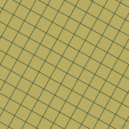 61/151 degree angle diagonal checkered chequered lines, 2 pixel line width, 51 pixel square size, Deep Teal and Gimblet plaid checkered seamless tileable