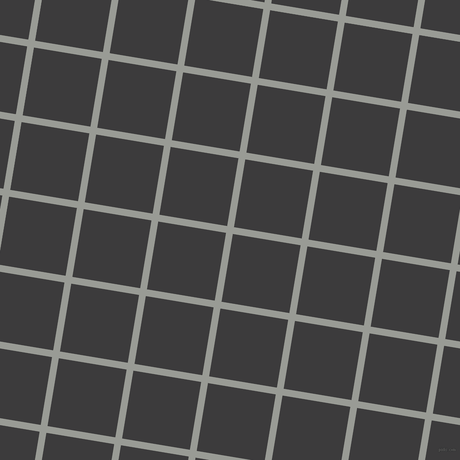 81/171 degree angle diagonal checkered chequered lines, 14 pixel lines width, 140 pixel square size, Delta and Fuscous Grey plaid checkered seamless tileable