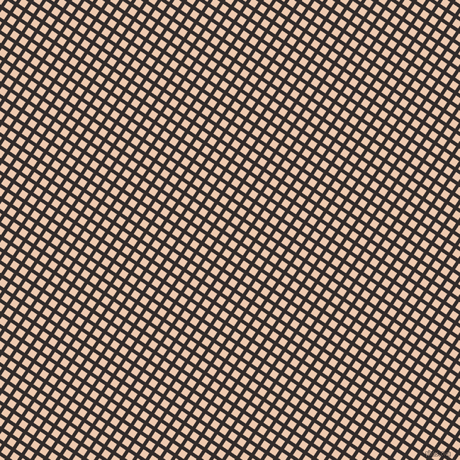 56/146 degree angle diagonal checkered chequered lines, 5 pixel line width, 10 pixel square size, Diesel and Desert Sand plaid checkered seamless tileable