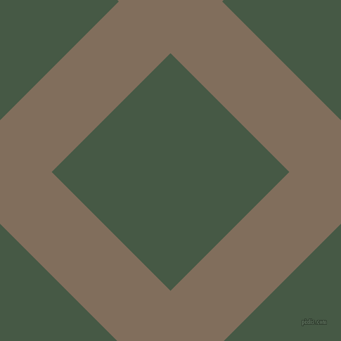 45/135 degree angle diagonal checkered chequered lines, 104 pixel lines width, 239 pixel square size, Donkey Brown and Grey-Asparagus plaid checkered seamless tileable