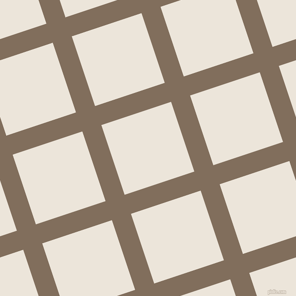 18/108 degree angle diagonal checkered chequered lines, 39 pixel lines width, 143 pixel square size, Donkey Brown and Soapstone plaid checkered seamless tileable