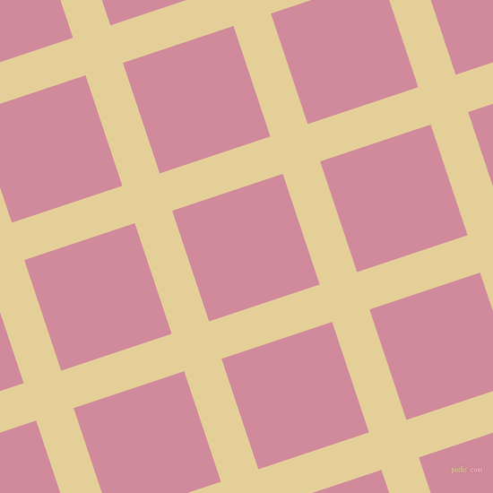 18/108 degree angle diagonal checkered chequered lines, 44 pixel lines width, 130 pixel square size, Double Colonial White and Can Can plaid checkered seamless tileable