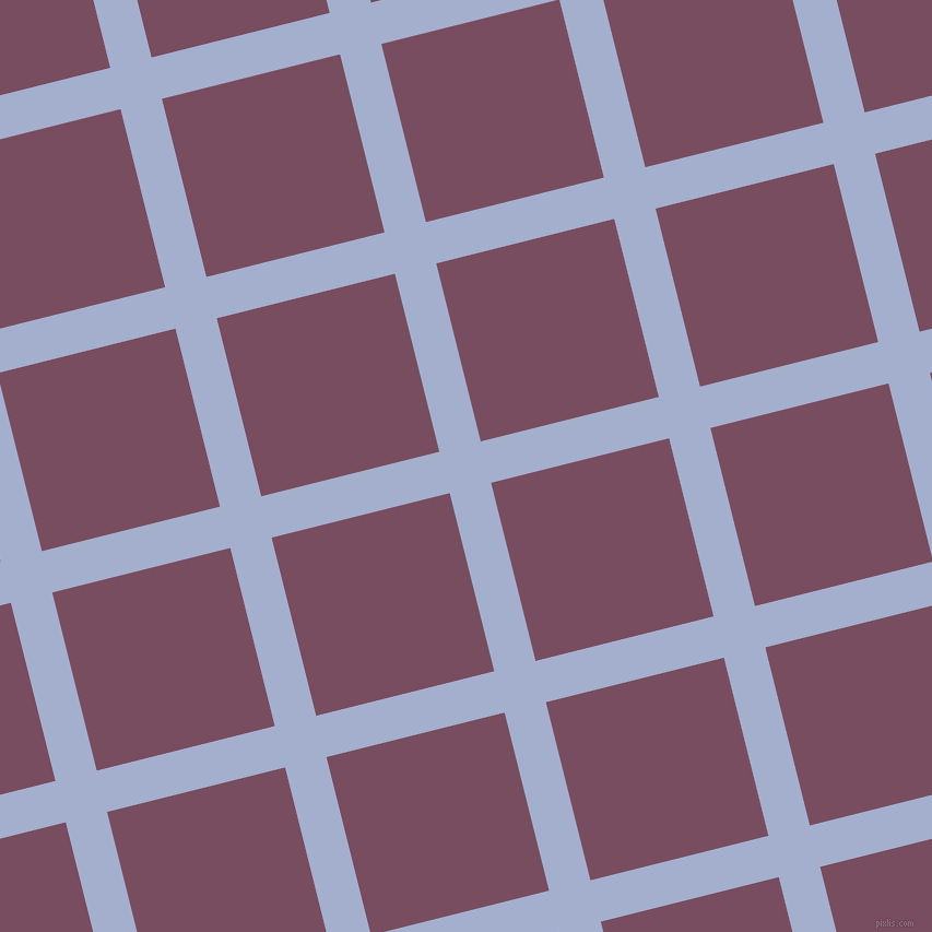 14/104 degree angle diagonal checkered chequered lines, 39 pixel line width, 168 pixel square size, Echo Blue and Cosmic plaid checkered seamless tileable