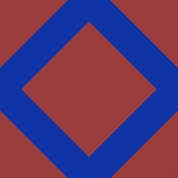 45/135 degree angle diagonal checkered chequered lines, 102 pixel line width, 325 pixel square size, Egyptian Blue and Mexican Red plaid checkered seamless tileable