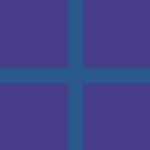 checkered chequered horizontal vertical lines, 52 pixel lines width, 457 pixel square size, Endeavour and Dark Slate Blue plaid checkered seamless tileable