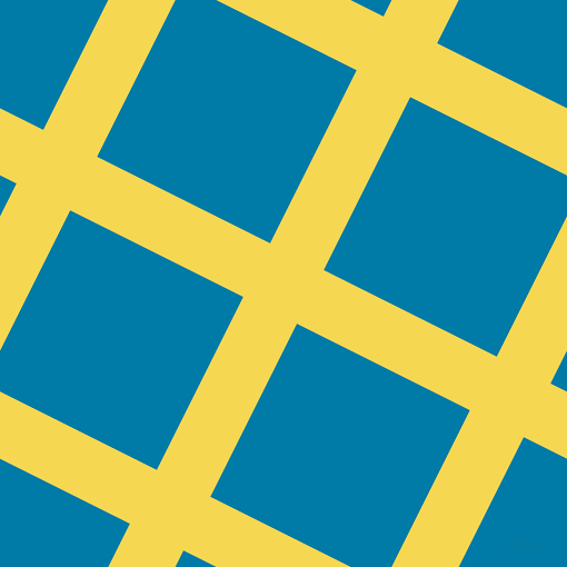 63/153 degree angle diagonal checkered chequered lines, 54 pixel lines width, 174 pixel square size, Energy Yellow and Cerulean plaid checkered seamless tileable