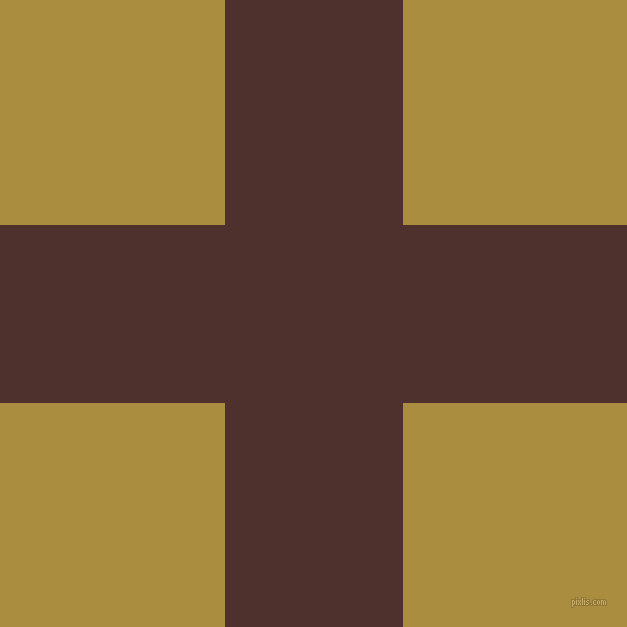 checkered chequered horizontal vertical lines, 178 pixel lines width, 449 pixel square size, Espresso and Luxor Gold plaid checkered seamless tileable
