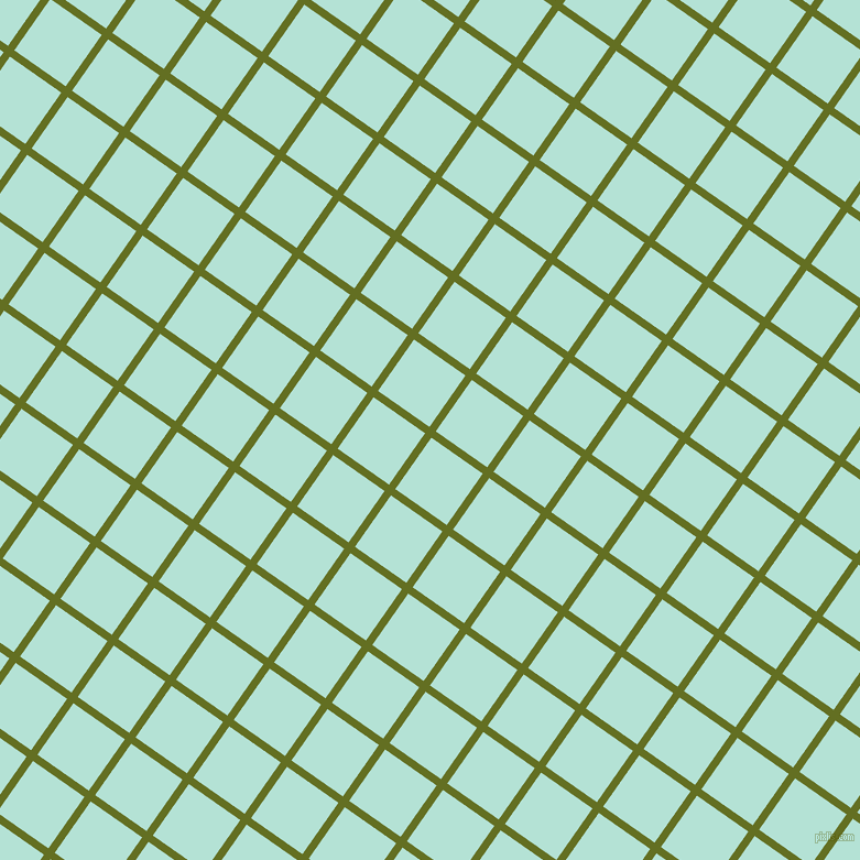 55/145 degree angle diagonal checkered chequered lines, 7 pixel lines width, 57 pixel square size, Fiji Green and Cruise plaid checkered seamless tileable