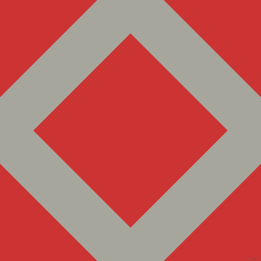 45/135 degree angle diagonal checkered chequered lines, 150 pixel lines width, 438 pixel square size, Foggy Grey and Persian Red plaid checkered seamless tileable