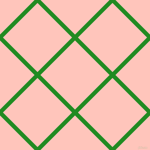 45/135 degree angle diagonal checkered chequered lines, 16 pixel lines width, 188 pixel square size, Forest Green and Your Pink plaid checkered seamless tileable