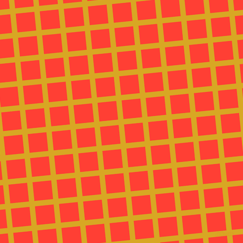 6/96 degree angle diagonal checkered chequered lines, 11 pixel line width, 38 pixel square size, Galliano and Red Orange plaid checkered seamless tileable