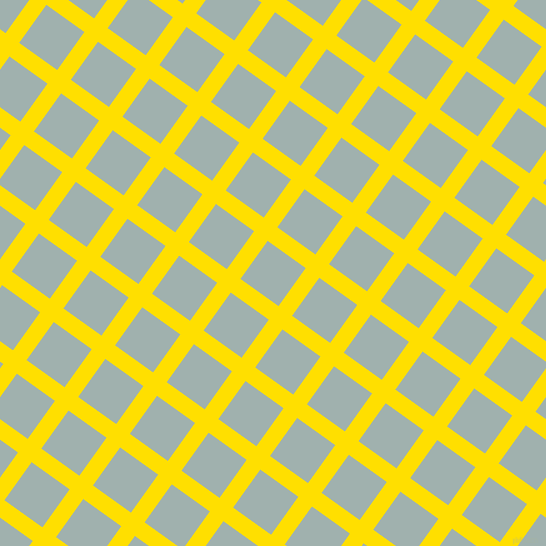 54/144 degree angle diagonal checkered chequered lines, 24 pixel line width, 67 pixel square size, Golden Yellow and Conch plaid checkered seamless tileable
