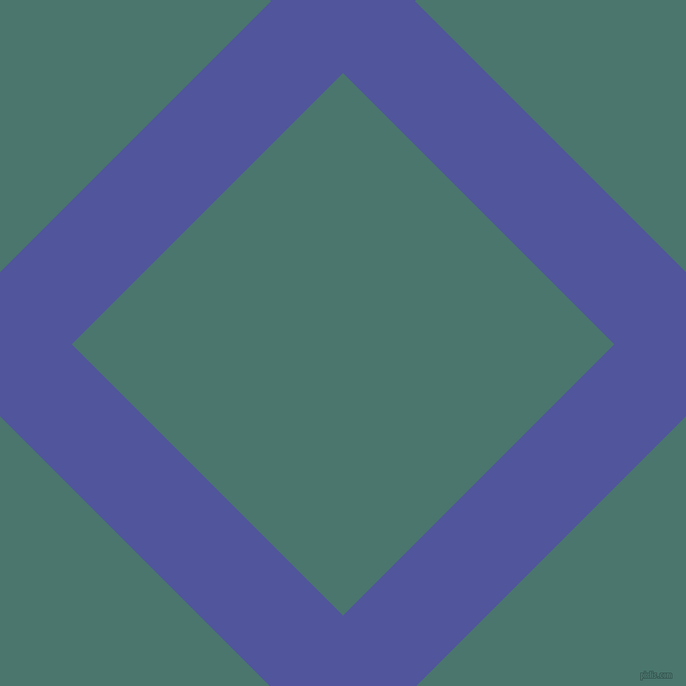 45/135 degree angle diagonal checkered chequered lines, 113 pixel lines width, 426 pixel square size, Governor Bay and Dark Green Copper plaid checkered seamless tileable